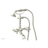 Phylrich - Basic Tubular Cross Handle   On Exposed Tub & Shwr  Set - Polished Brass