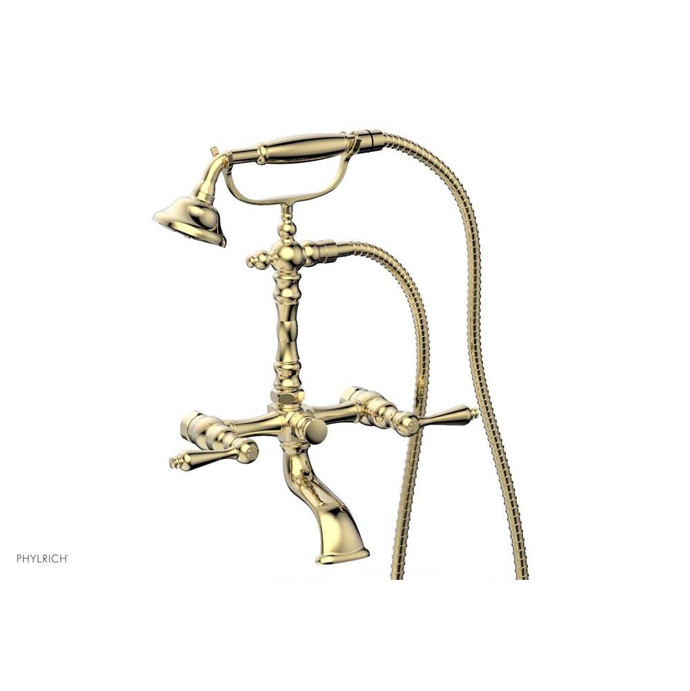 Phylrich - REVERE & SAVANNAH Exposed Tub & Hand Shower - Lever Handle K2393-17 - Old English Brass