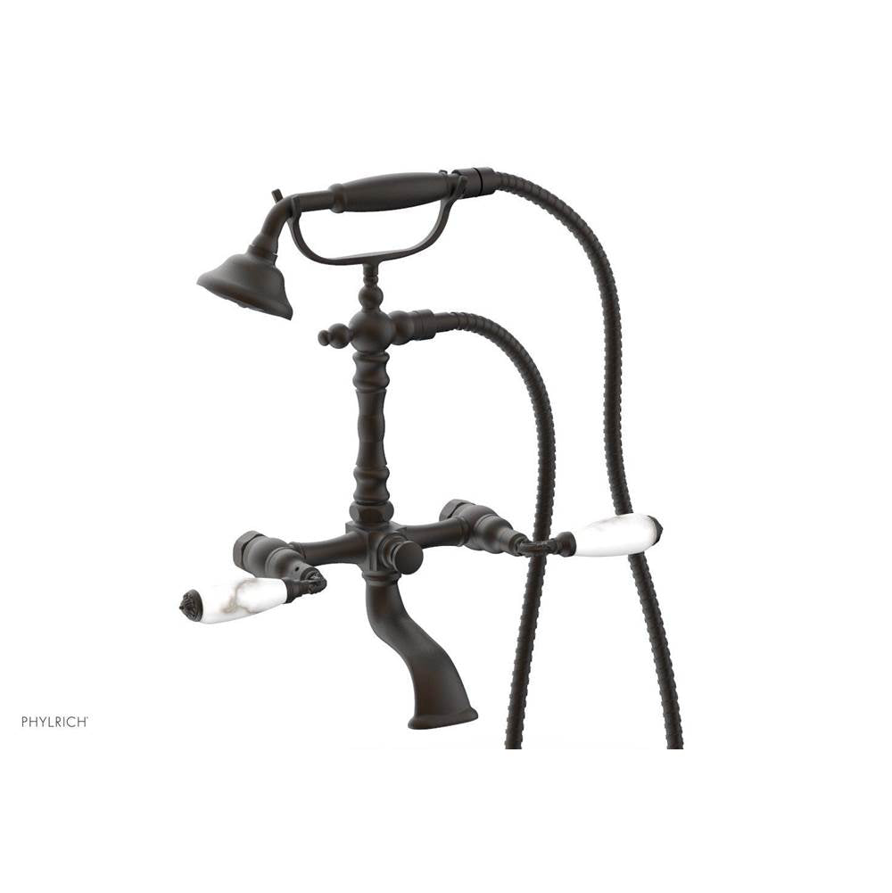 Phylrich - Exp. Tub & Hnd Shwr  Valencia Wht Hdls - Oil Rubbed Bronze