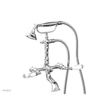 Phylrich - Exp. Tub & Hnd Shwr  Valencia Wht Hdls - Satin Brass