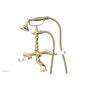 Phylrich - Exp. Tub & Hnd Shwr  Valencia Wht Hdls - French Brass