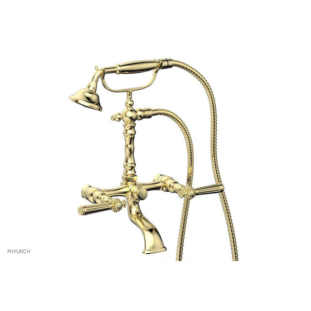 Phylrich - MARVELLE Exposed Tub & Hand Shower - Lever Handle K2393-54 - French Brass