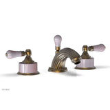 Phylrich - VERSAILLES Widespread Faucet - Pink Onyx K243 - Old English Brass