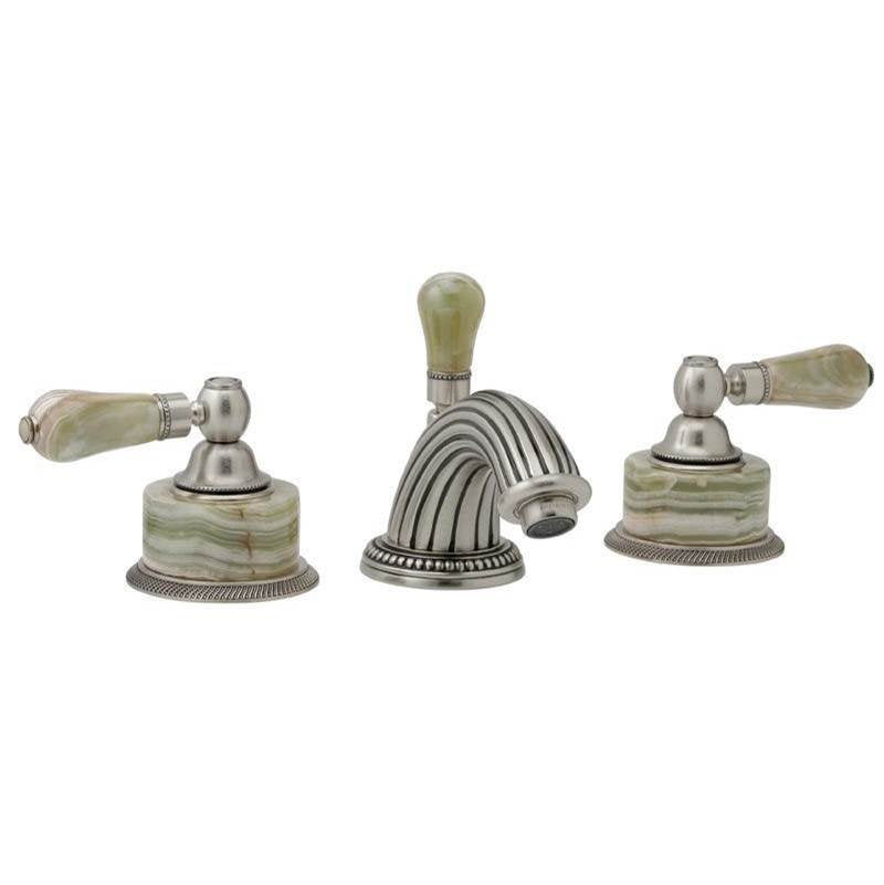 Phylrich - REGENT Widespread Faucet Green Onyx K270 - Old English Brass