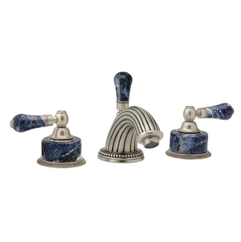 Phylrich - REGENT Widespread Faucet Bleu Sodalite K272 - Old English Brass