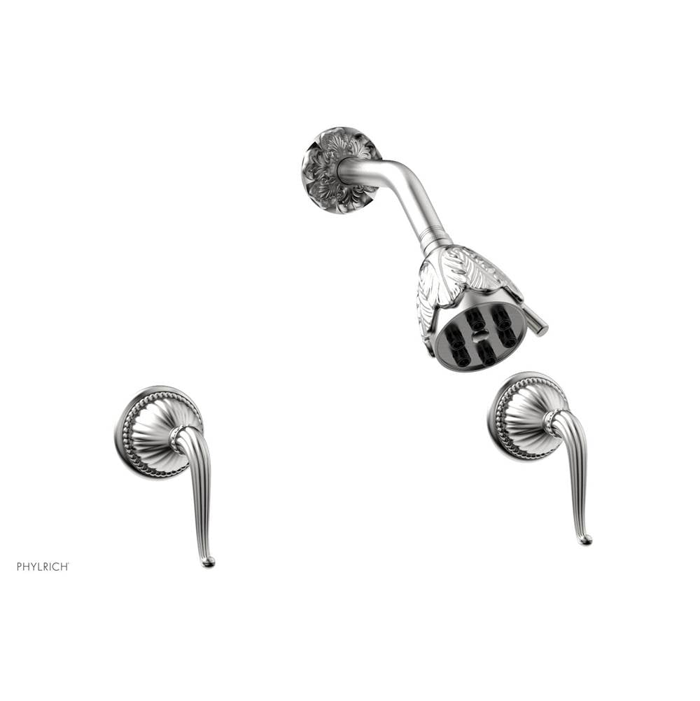 Phylrich - 2 Handle Shower, Geo - Satin chrome