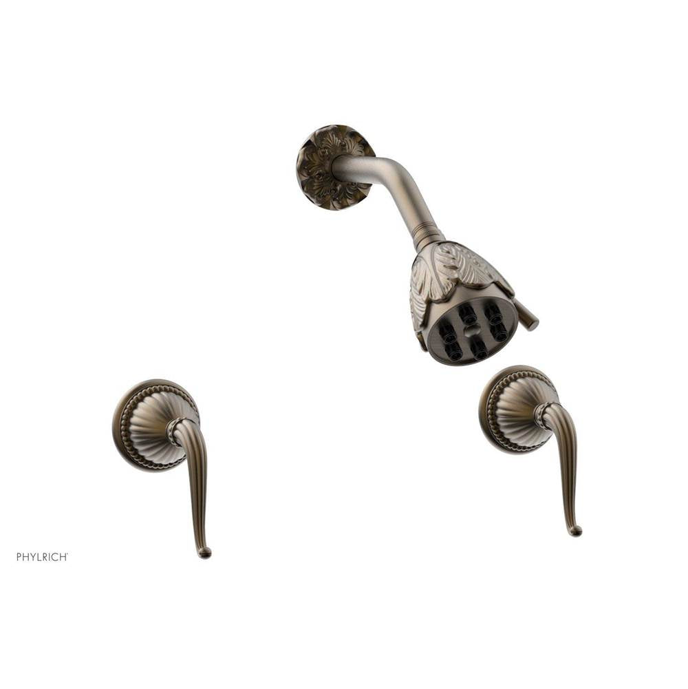 Phylrich - GEORGIAN & BARCELONA Two Handle Shower Set K3141 - Old English Brass