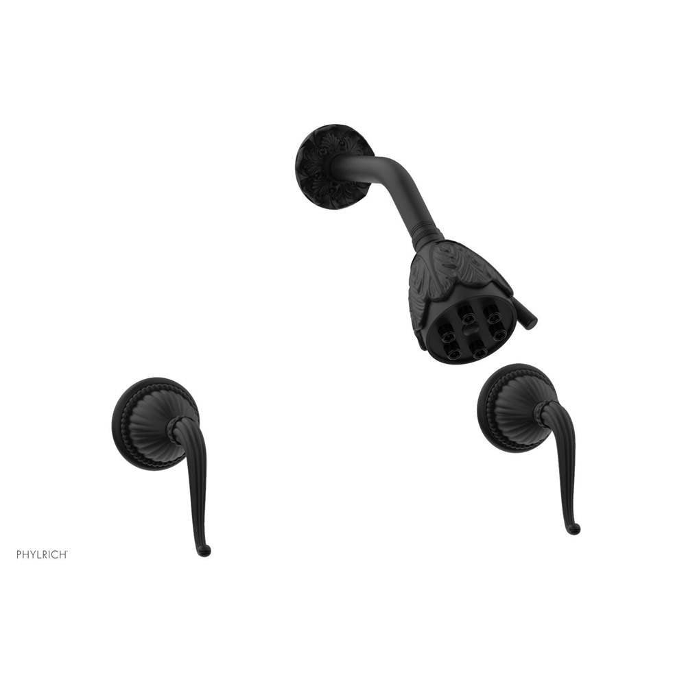 Phylrich - 2 Handle Shower, Geo - Matte Black
