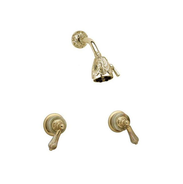 Phylrich - VERSAILLES Two Handle Shower Set K3240 - Old English Brass