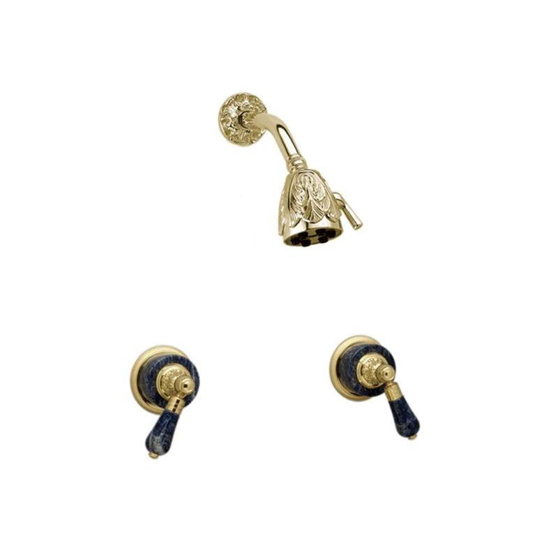 Phylrich - VERSAILLES Two Handle Shower Set K3242 - Old English Brass