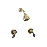 Phylrich - Versailles Two Hdl Shwr Set Green Onyx - Burnished Nickel