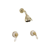Phylrich - Versailles Two Hdl Shwr Set Green Onyx - Satin Nickel