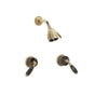Phylrich - VALENCIA Two Handle Shower Set K3338C - Old English Brass