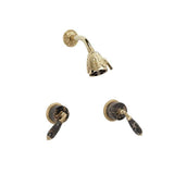 Phylrich - 2 Handle Shower, V - Satin Nickel