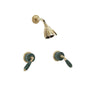 Phylrich - VALENCIA Two Handle Shower Set K3338F - Old English Brass