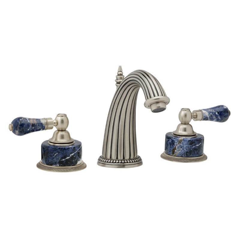 Phylrich - REGENT Widespread Faucet Blue Sodalite K372 - Old English Brass