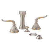 Phylrich - RIBBON & REED Four Hole Bidet Set K4137 - Old English Brass