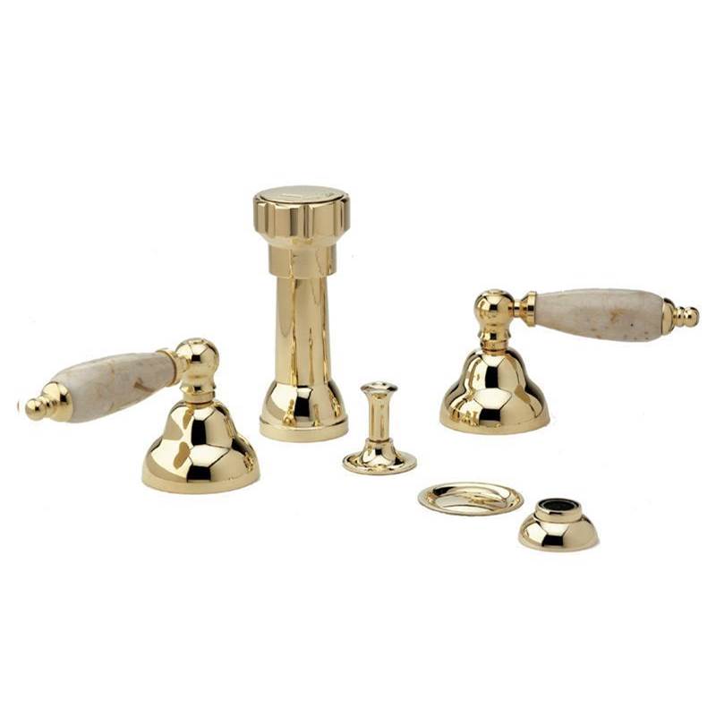 Phylrich - CARRARA Four Hole Bidet Set K4158D - Old English Brass