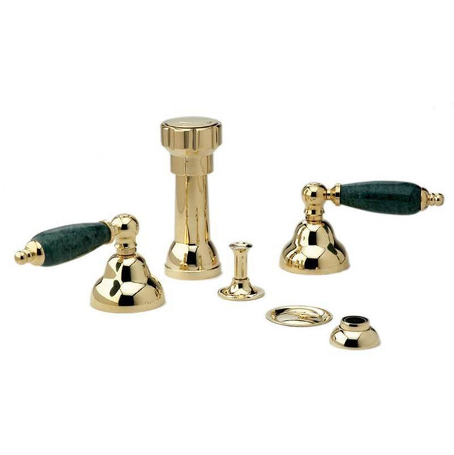 Phylrich - CARRARA Four Hole Bidet Set K4158F - Old English Brass