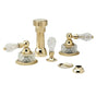 Phylrich - REGENT CUT CRYSTAL Four Hole Bidet Set K4181 - Old English Brass