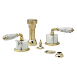 Phylrich - VALENCIA Four Hole Bidet Set K4338B - Old English Brass
