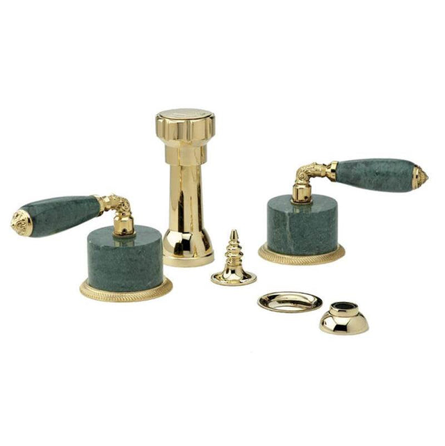 Phylrich - VALENCIA Four Hole Bidet Set K4338F - Old English Brass