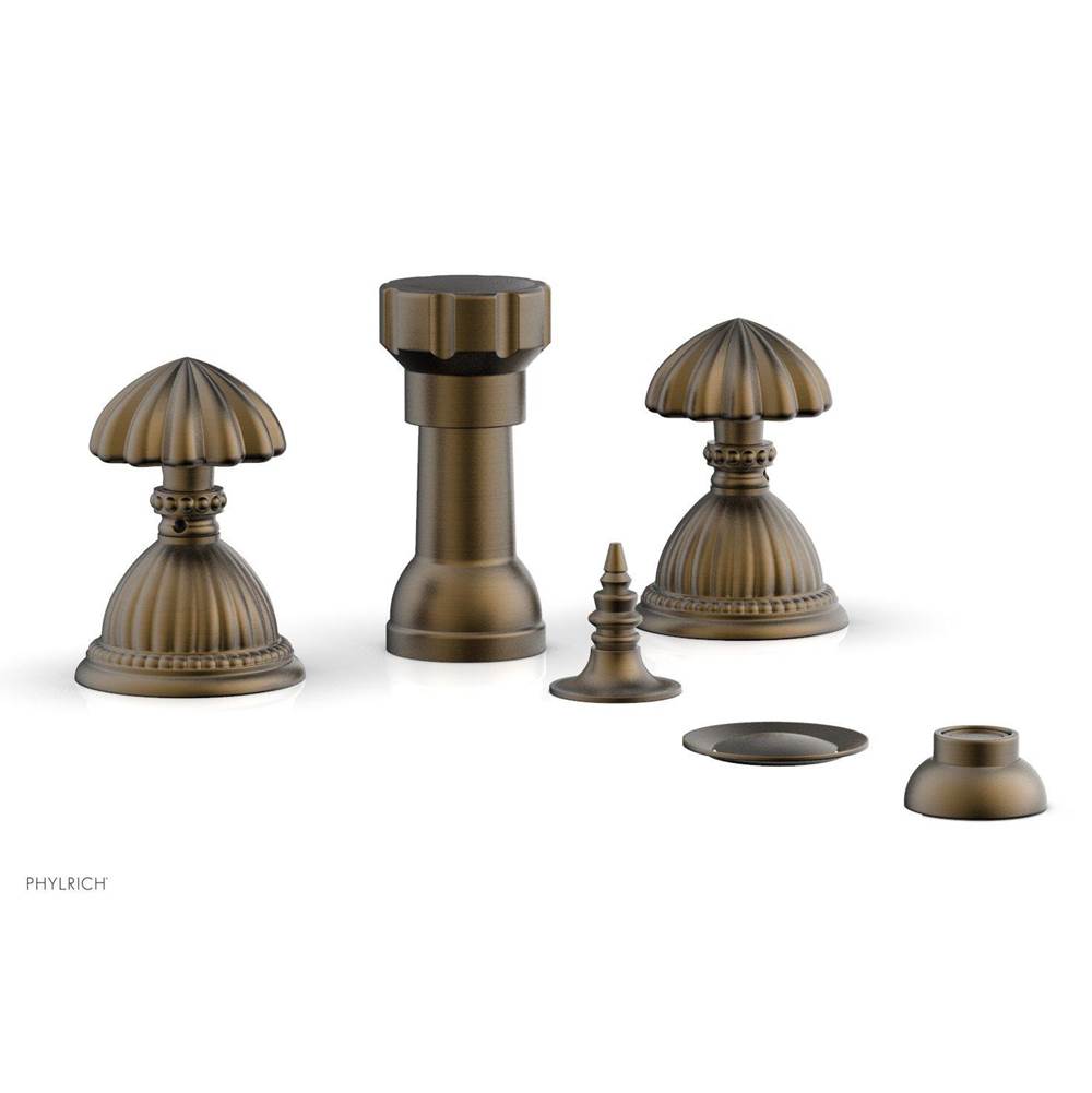 Phylrich - GEORGIAN & BARCELONA Four Hole Bidet Set K4361 - Old English Brass