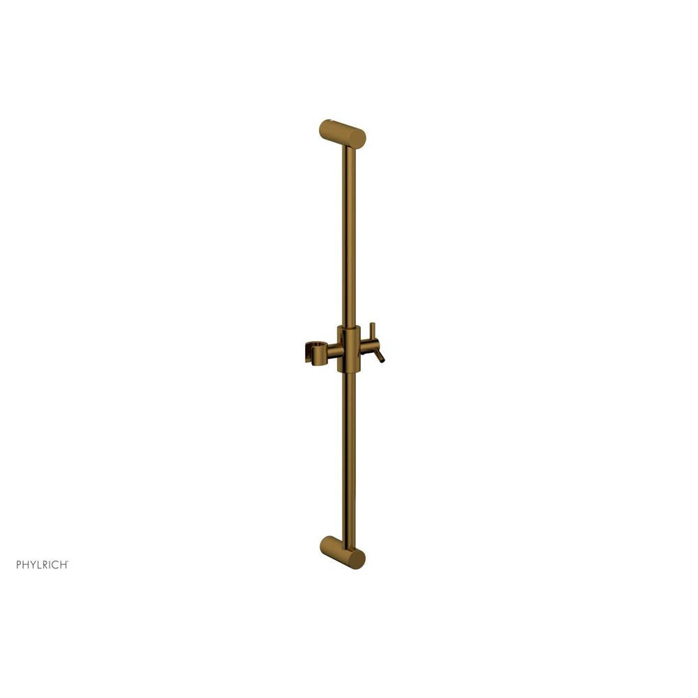 Phylrich - 24'' Adjustable Slide Bar with Hook - French Brass