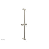 Phylrich - 24'' Adjustable Slide Bar with Hook - Polished Nickel