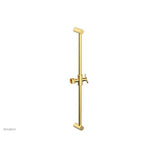Phylrich - 24'' Adjustable Slide Bar with Hook - Satin Gold