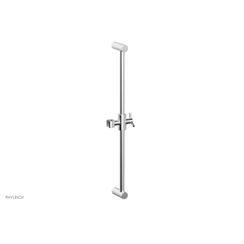 Phylrich - 24'' Adjustable Slide Bar with Hook - Polished Chrome