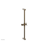 Phylrich - 24'' Adjustable Slide Bar with Hook - Antique Brass