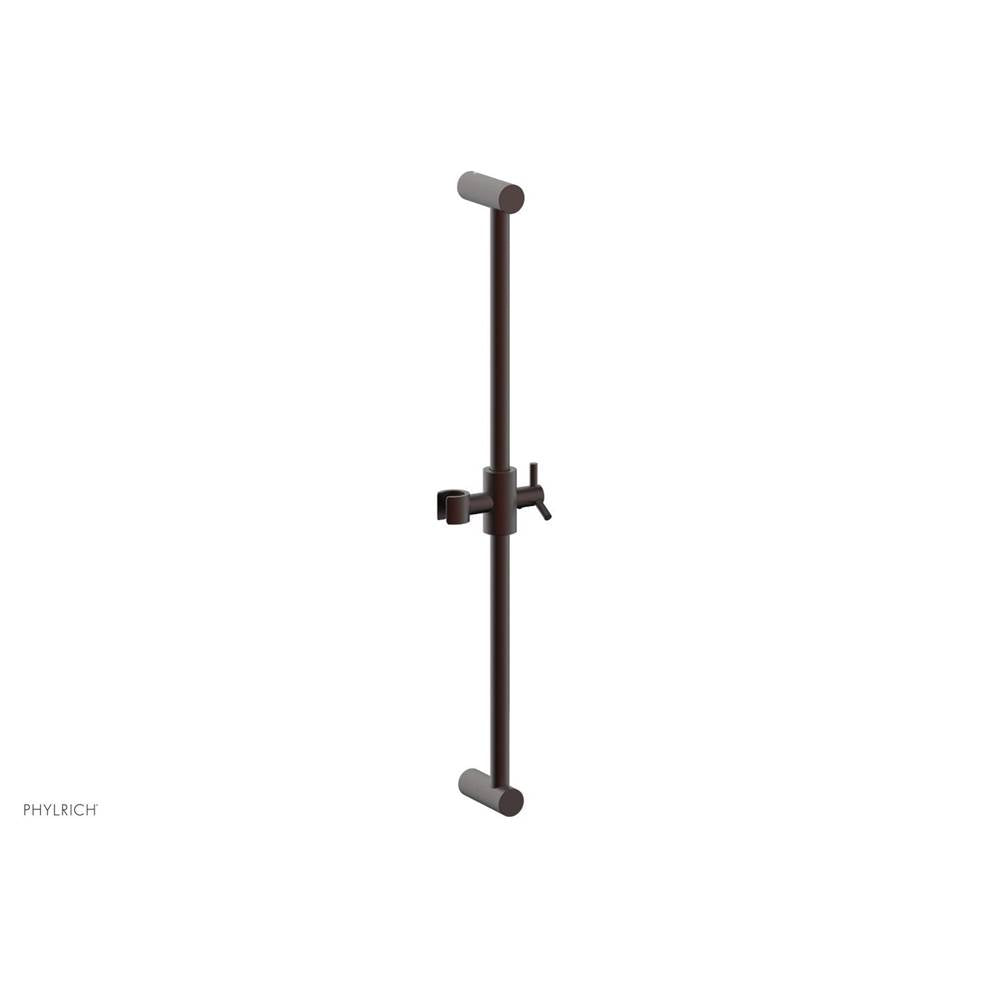 Phylrich - 24'' Adjustable Slide Bar with Hook - Weathered Copper