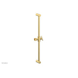 Phylrich - 24'' Adjustable Slide Bar with Hook - Burnished Gold