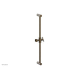 Phylrich - 24'' Adjustable Slide Bar with Hook - Old English Brass