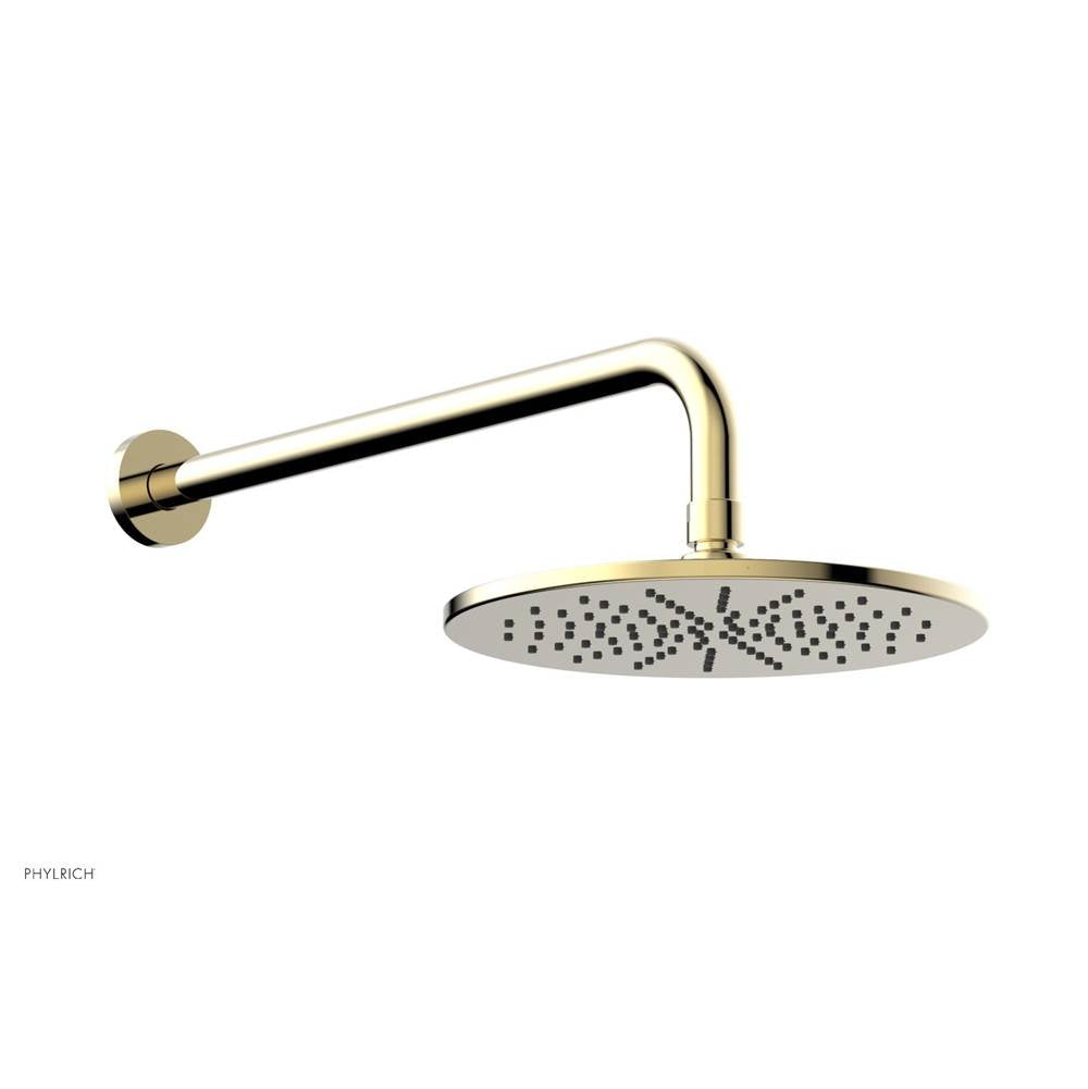 Phylrich - 8'' Round Shower Head - Polished Brass Uncoated