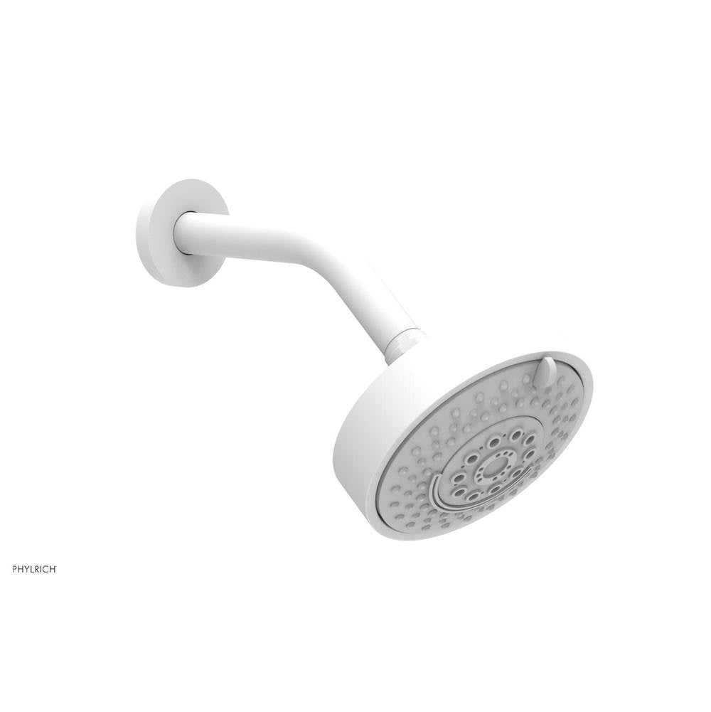 Phylrich - 5'' Contemporary Shower Head 4 Function - Satin White