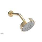 Phylrich - 5'' Contemporary Shower Head 4 Function - Satin Brass