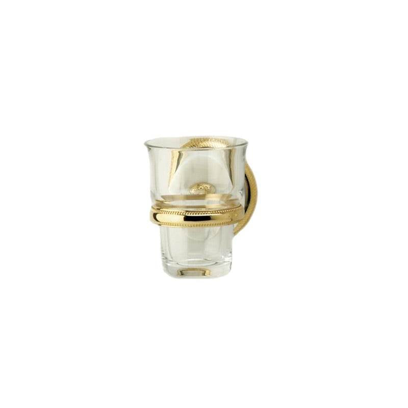 Phylrich - VALENCIA Wall Mounted Glass Holder KMB30 - Old English Brass