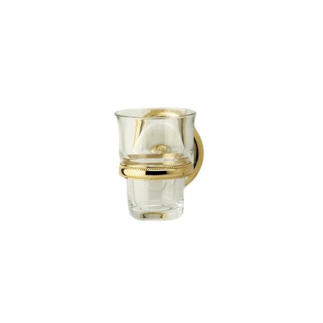 Phylrich - VALENCIA Wall Mounted Glass Holder KMB30 - Old English Brass