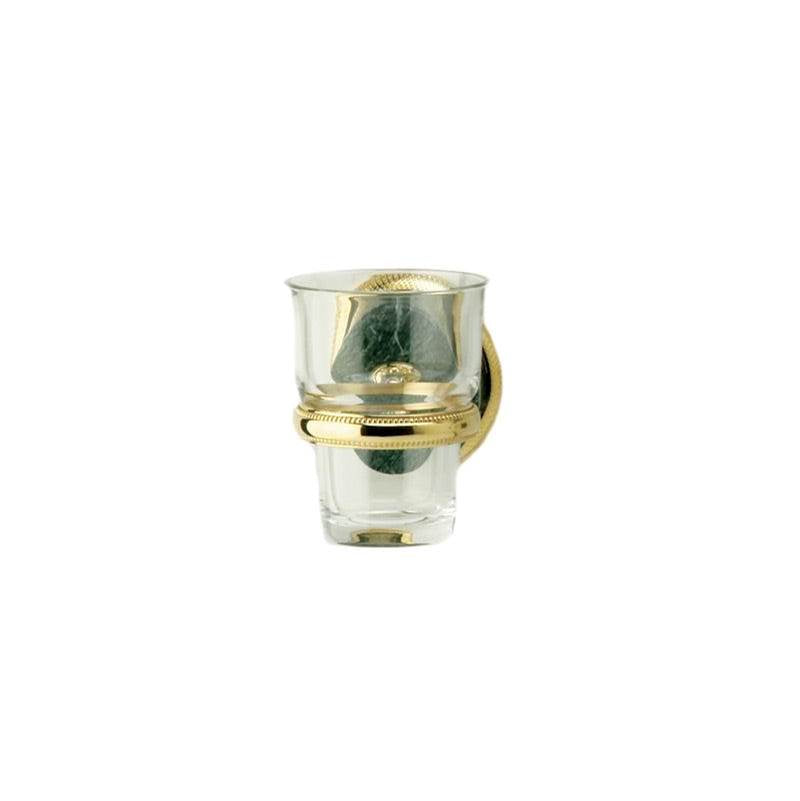 Phylrich - VALENCIA Wall Mounted Glass Holder KMF30 - Old English Brass
