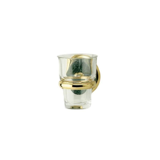 Phylrich - VALENCIA Wall Mounted Glass Holder KMF30 - Old English Brass