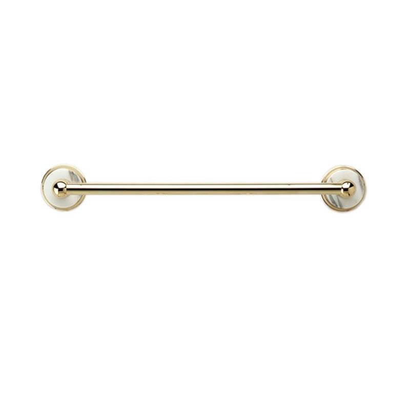 Phylrich - Twl Bar 18'' Wht Mrbl, Carrara - Pewter