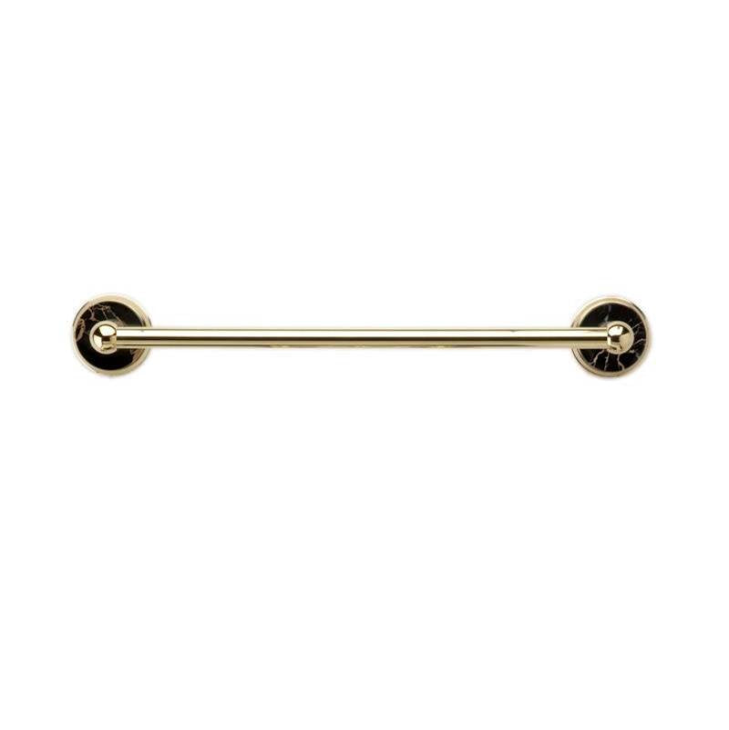 Phylrich - Twl Bar 18'' Wht Mrbl, Carrara - Burnished Nickel