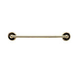 Phylrich - Twl Bar 18'' Wht Mrbl, Carrara - Burnished Nickel