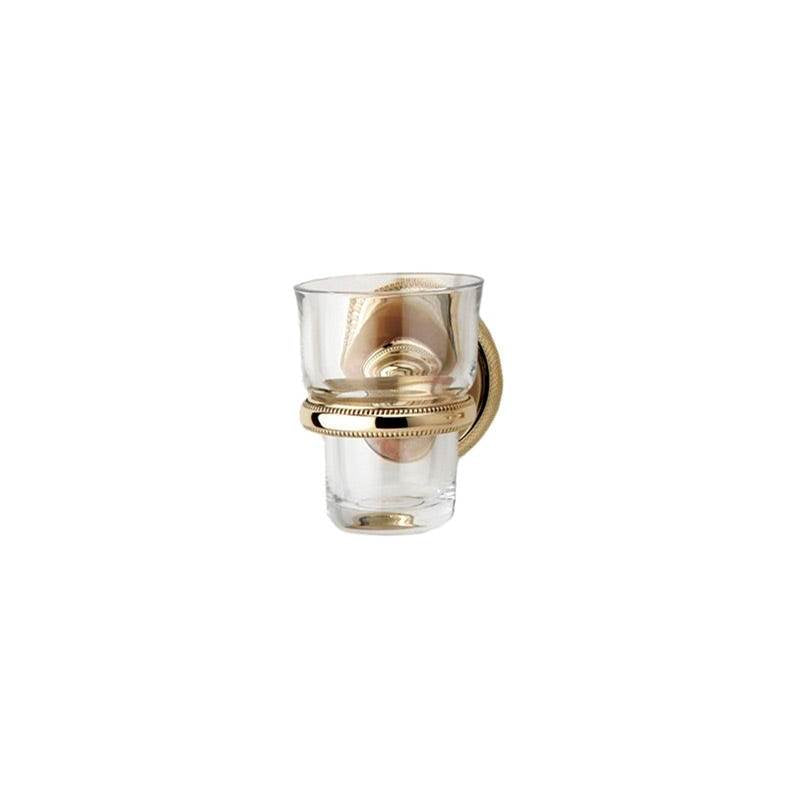 Phylrich - REGENT Wall Mounted Glass Holder KSB30 - Old English Brass