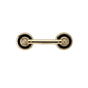 Phylrich - REGENT Paper Holder with Frienze Black Onyx KSF50 - Old English Brass