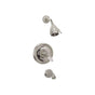 Phylrich - LOUIS XIV CUT CRYSTAL Pressure Balance Tub and Shower Set PB2180 - Old English Brass