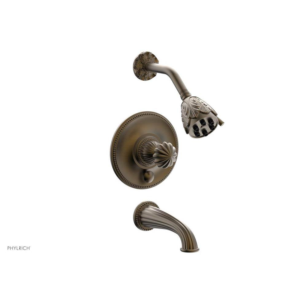 Phylrich - GEORGIAN & BARCELONA Pressure Balance Tub and Shower Set PB2361 - Old English Brass