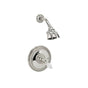 Phylrich - DOLPHIN Pressure Balance Shower Set Cut Crystal Lever Handle PB3184 - Old English Brass
